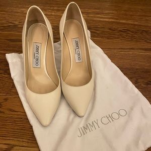 Cream/white Jimmy choo heels 36.5